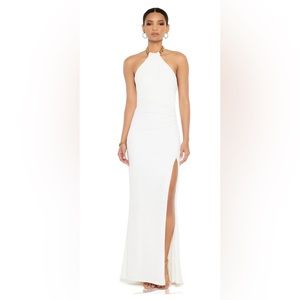 , sexy, elegant halter gown white/ivory Brand new never worn